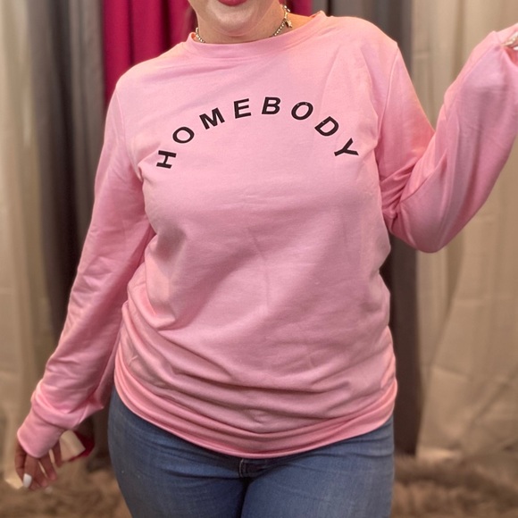 Fashion Appetit Tops - NWT Homebody pink long sleeve sweater